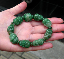 Nanyang Duyu Eighteen Luohan Bracelet Dushan Jade Sky Blue Material Eighteen Luohan Bracelet