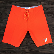Mens fitness competition beach pants orange casual sports shorts loose large size surf pants summer five-point pants