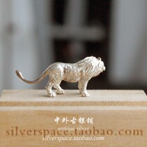 g interesting modern silverware sculpture sterling silver lion sculpture table top ornaments 22g 925 silver
