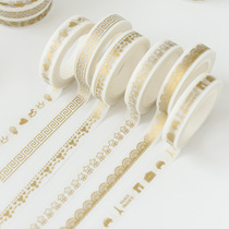 diy album decoration Split line and paper tape border decoration Printed gold narrow edge Album decoration accessories