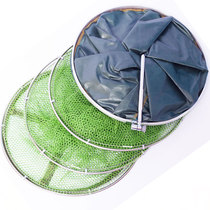 Small fish protection mini glue anti-hanging fishing protection stainless steel double ring fishermen fish net pocket universal Taiwan fishing bag