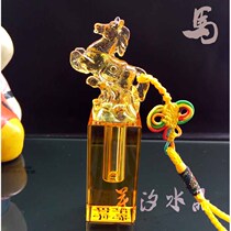 Zodiac horse hair seal Baby Crystal fetal hair seal baby fetal hair souvenir umbilical cord seal glaze seal