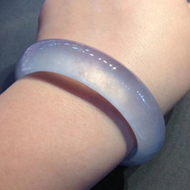 Natural Jade jade bracelet Myanmar glass seed floating sun Green Flower Full Yang green jade wide version female belt certificate