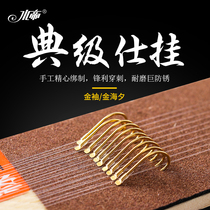 Water Emperor 10 pay fish hook line gold sleeve Jinhai Xitzi line double hook black pit hook tie fishing line