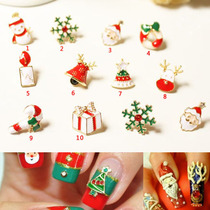 2021 new nail jewelry supplies ornaments special Christmas diamond snowman Elk nail sticker diamond factory direct sales