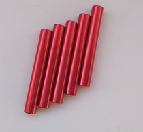 Long nut round aluminum column connecting column aluminum tie rod body aluminum rod inner teeth M3 red black spot