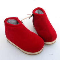 Thickened Children Cloth Cotton Shoes Warm Cotton Shoes Breathable Anti Slip Waterproof Sole Baby Shoes Handmade Cotton Shoes