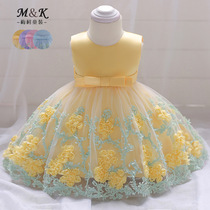 2020 Girls Skirts New 100-day-old-year-old Tutu Girls little flower princess Dress Performance costume Dresses