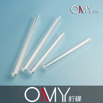 Glass test tube flat mouth round bottom test tube diameter 12 13 15 18 20 25 30mm can be customized