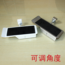 Hardware square tube shoe holder display stand Adjustable angle Metal shoe rack Sports casual shoes shelf for shoe store