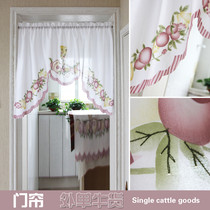  Foreign trade Export Original single American Country Countryside Fields Garden Three Window Mantle Curtain Semi-Curtain Door Curtain Partition Curtain Wind Water Curtain