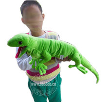 Mouth can move large lizard chameleon chameleon Puppet toy gecko 4-foot snake reptile Animal Belly hand Puppet props