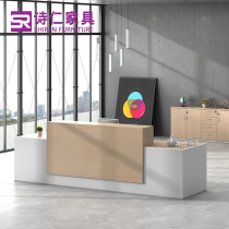 Simple modern company information desk front desk front desk desk reception desk reception desk desk