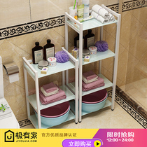 Bathroom Bathroom storage rack Toilet toilet floor rack Storage rack Kitchen storage rack Corner rack 3-layer 4-layer model