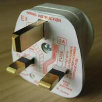   Standard 13A British standard plug wiring conversion plug black white Hong Kong United Kingdom etc suitable