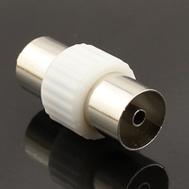 Cable TV through plug RF female RF double pass bamboo joint pair connector 9 5 female copper plastic