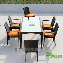 Rattan Chair Five Pieces Combination Rattan Chair Three Sets Teng Chair Tea Table Outdoor Minima Casual Balcony Table And Chairs Outdoor Table And Chairs