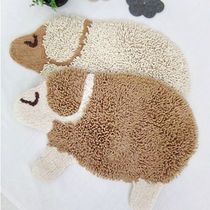 Korean cute cartoon animal velvet bedroom foyer floor mat door mat foot mat 2 colors optional
