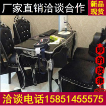 Nail table wedding reception table photo studio single chair beauty salon living room negotiation table and chair selection table sales office chair