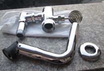 Copper foot squat toilet flusher horizontal telescopic foot flush valve flush valve flush valve stool squat pit delay valve