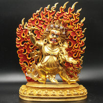 Tibetan Buddhism Nepal Gilt bronze Buddha statue Vajrayana Bodhisattva Buddha statue one foot