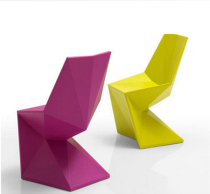 FRP diamond S chair Creative leisure chair FRP geometric diamond chair Shopping mall outdoor polygon furniture