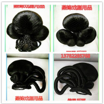 Custom Opera headdress dan jiao costume headdress opera props bun partial ring bun matchmaker bun