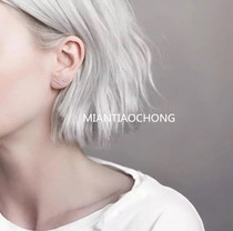 Cotton sliver worm S925 sterling silver ear hypoallergenic minimalist shape straight earrings late Potato Princess same earrings