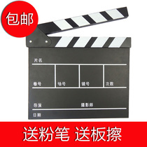  Scene recording board Film clapping board Photo studio wedding shooting Childrens photography props photo wooden blackboard Director board