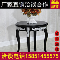 Neo-Classical Coffee Table Continental Circle jiao ji sofa bian ji dian hua ji few negotiating tables solid wood carving small square