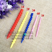  Hairdressing supplies tools Screw bar Size number Hollow solid curly hair core perm rod Spiral bar Cold perm bar