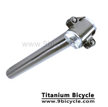 Titanium alloy sitting pole sitting pipe seat pole holder pipe 27 2 31 6 semi-circle head titanium bicycle seat tube
