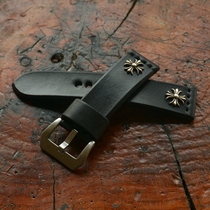 Leather Workshop Handmade Pure Silver Decoration Italian Tannic Leather Strap Size Customised According To Customer Requirements