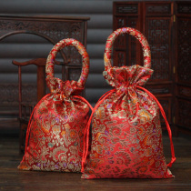Wedding wedding supplies wedding wedding hand carrying wedding candy egg packaging Chinese style wedding candy bag brocade coin wallet