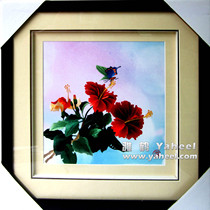 Hand embroidered Bull Flower Xiangembroidery Decorative and Decorative Painting Gift of Hunan Special One-sided Embroidered Gift gift