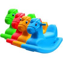 Kindergarten early education baby rock music baby plastic Trojan children fitness indoor and outdoor rocking horse thick toy hot sale