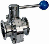 316 stainless steel sanitary butterfly valve stainless steel medical and hygiene clamp type quick-loading quick-opening manual butterfly valve