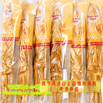 Russian imported food smoked cheese open bag ready-to-eat cheese beer mate 120g large bag filled with 100 pack fast