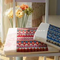 Bohemian chair cushion with sponge core lacing Southeast Asian national wind triangle disassembly and splicing dining chair cushion cushion