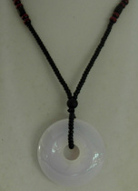 Chalcedony buckle pendant Brazilian high quality chalcedony safety buckle pendant chalcedony safe jade ring pendant