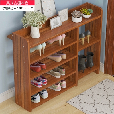 Shoe rack shoe cabinet display rack shoe box indoor dust-proof rack multi-layer simple and multi-functional large wood industry shoe storage
