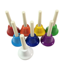 Color hand bell ocattone scale Bell Eight Tone Bell Bell Bell Orff early education center 8 Tone Bell Orff Bell Orff rattle instrument