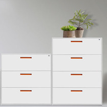 Beijing Card Box Horizontal Style File Horizontal Row Drawer Cabinet Ideal Cabinet Three-Four-Bucket Hanging-cabinet hanging fast-and-roll filing cabinet