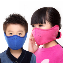 2021 New dustproof haze mask children mask cotton breathable wind-proof warm ear protection boy girl winter