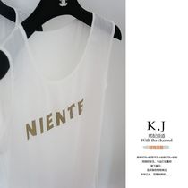 Foreign trade copper ammonia silk top slim sleeveless vest t-shirt letter pattern vest womens summer loose outer wear