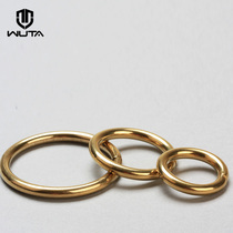 Without it brass circle ring copper natural color leather diy hardware accessories accessories consumables 3 specifications pure copper material