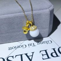 Pacifier breast milk necklace pendant diy Baby fetal hair pendant Souvenir Homemade baby full moon year-old gift breast milk pendant