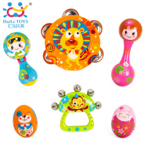 Huile 999 painted Orff instrument combination newborn rattle handbell tambourine drum sand egg sand hammer sound board equipment