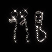 Self-retention recommended for men and women without pierced ears chains rivets beads hip-hop ear clips