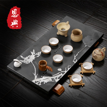Wujin Stone Tea Plate Stone Kung Fu Tea Plate Factory Direct Stone Tea Plate Tea Stone Plate Rectangular
